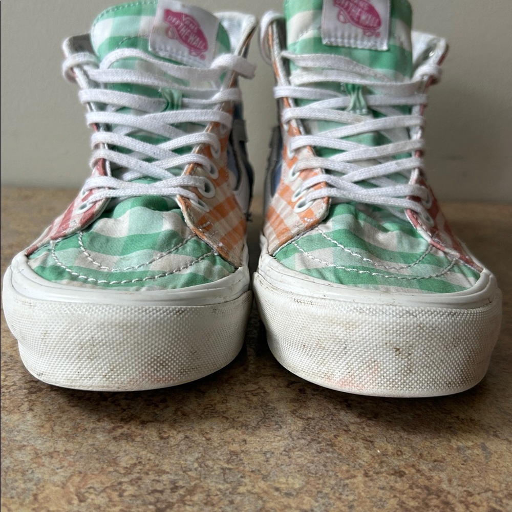 Vans Spring Colored Patchwork Sk8r Hightop Sneake… - image 8